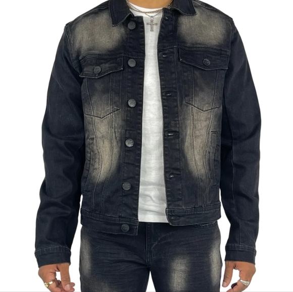 Big and Tall jean jacket - Picture 2 of 2